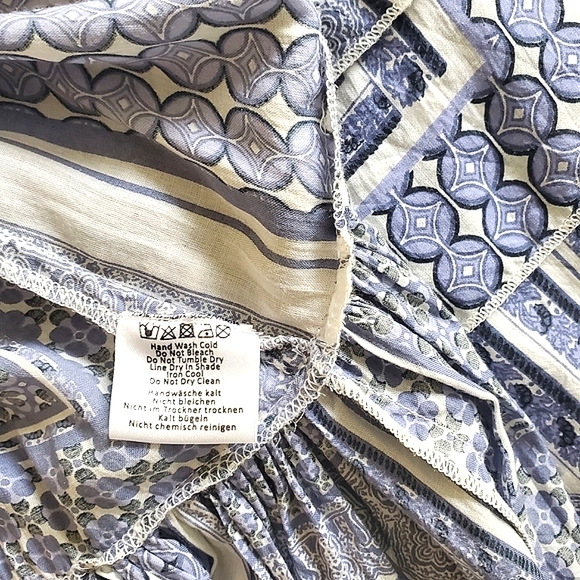 Neiman Marcus Pure Nordic Bistro Cuba-Print Top - Picture 9 of 9